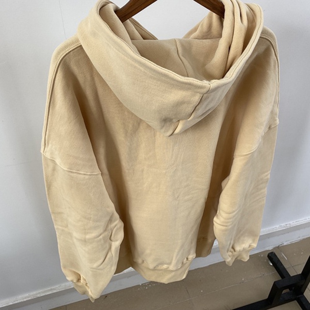Anine Bing Cream Hoodie with Black Logo - Picture 4 of 7